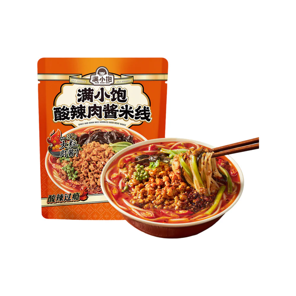 Man Xiaobao Spicy and Sour Rice Noodles with Meat Sauce 273g