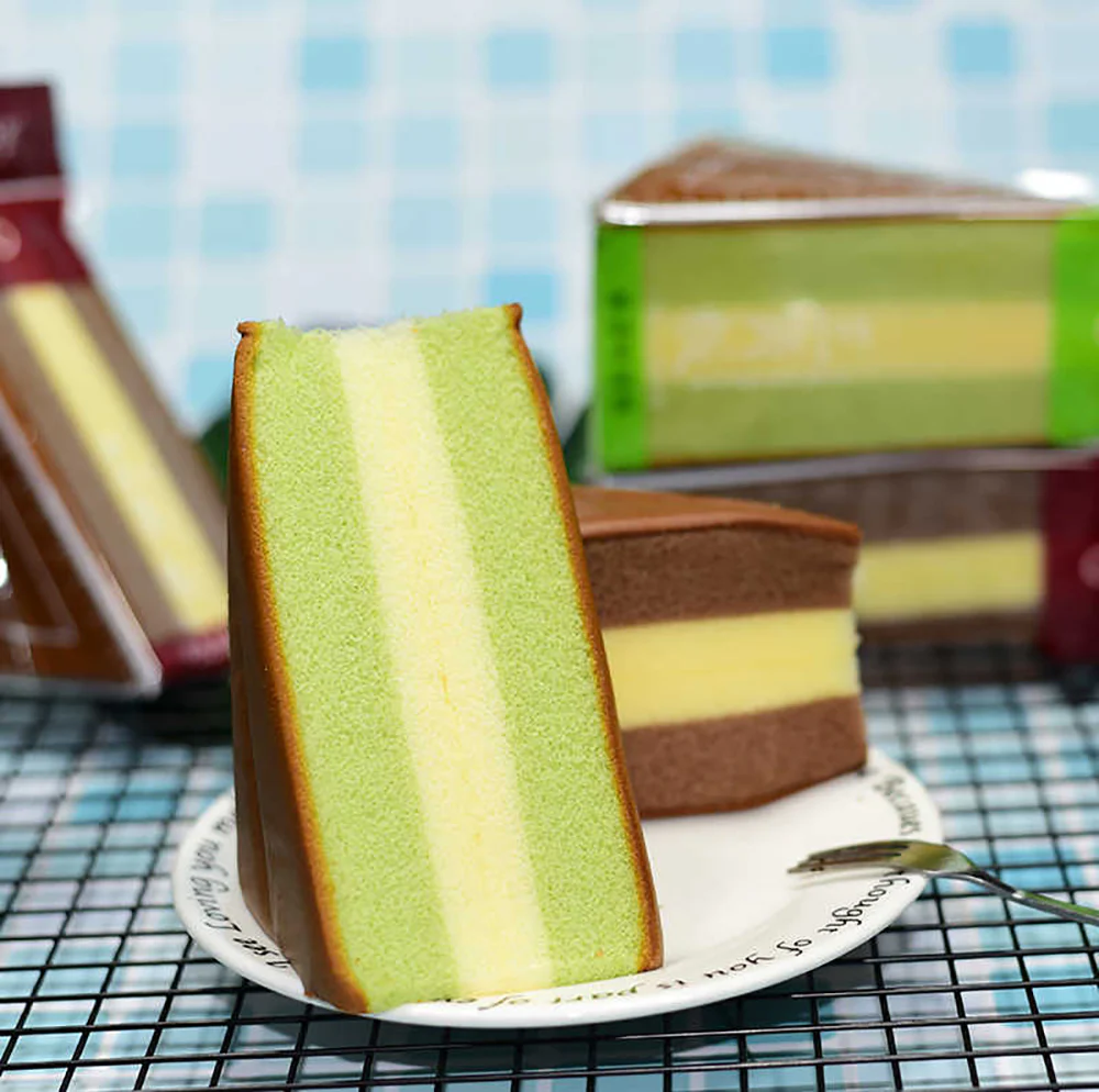 Manyuefu Matcha Flavored Triangle Cake - 90g - Image 2