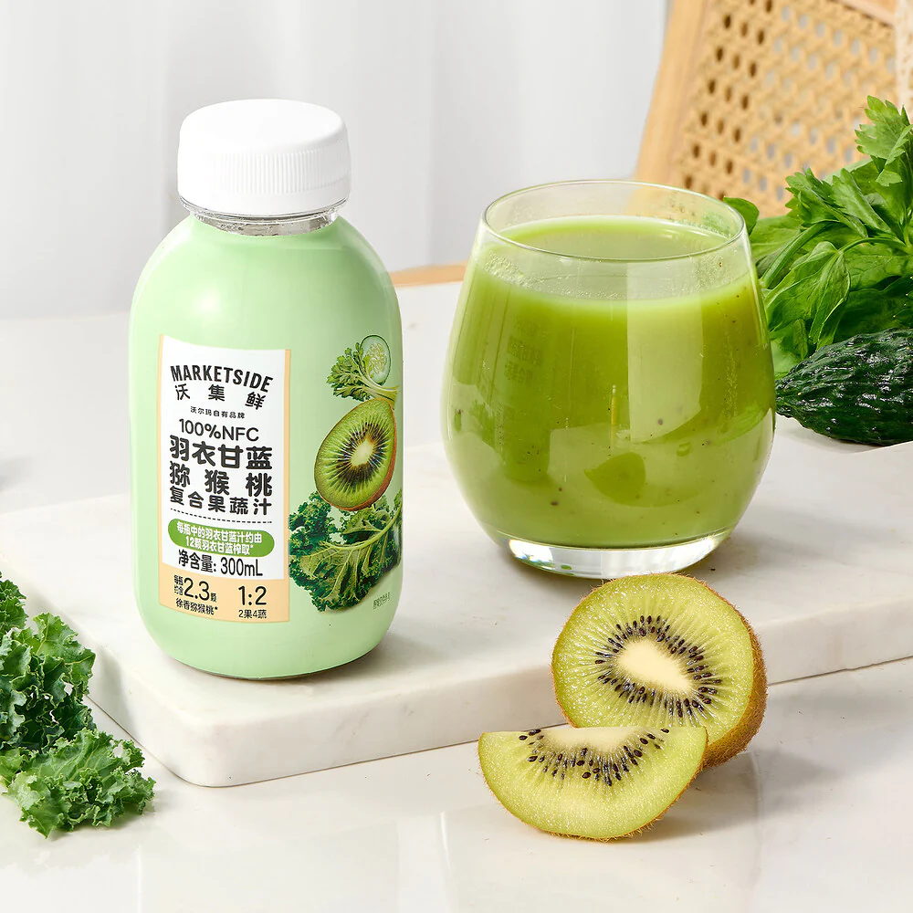 Marketside 100% NFC Kale & Kiwi Fruit & Veg Juice 300mL – Limited Import - Image 3