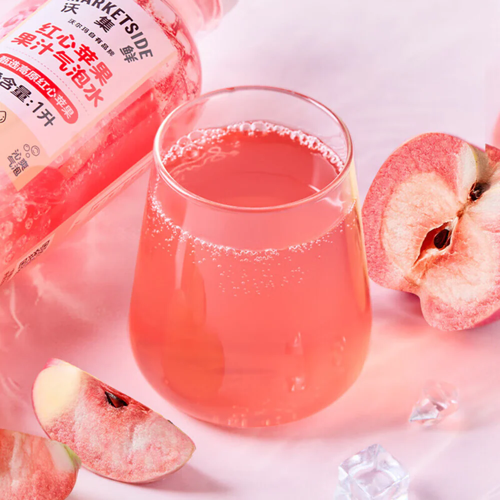 Marketside Red Apple Sparkling Juice Drink 1L – Limited Import - Image 5