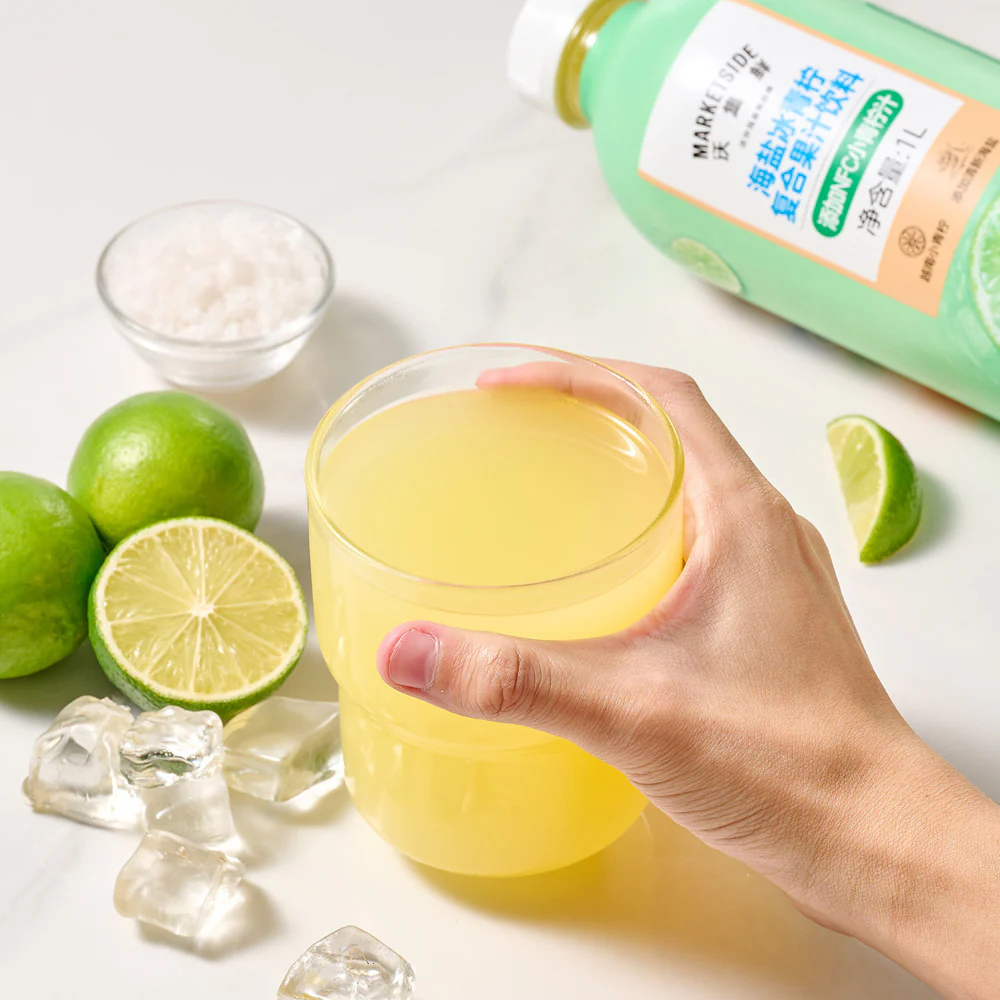 Marketside Sea Salt Iced Lime Fruit Juice Drink 1L x 6 – Limited Import - Image 2