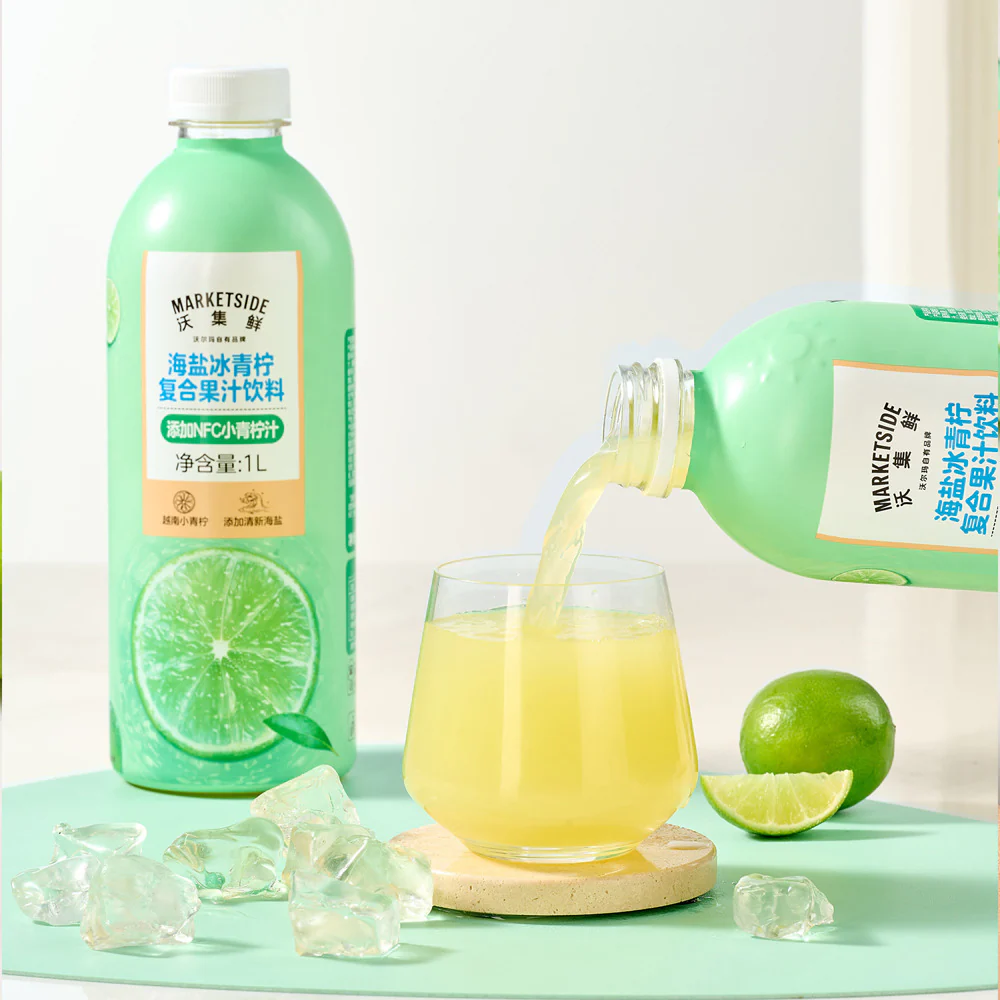 Marketside Sea Salt Iced Lime Fruit Juice Drink 1L x 6 – Limited Import - Image 4