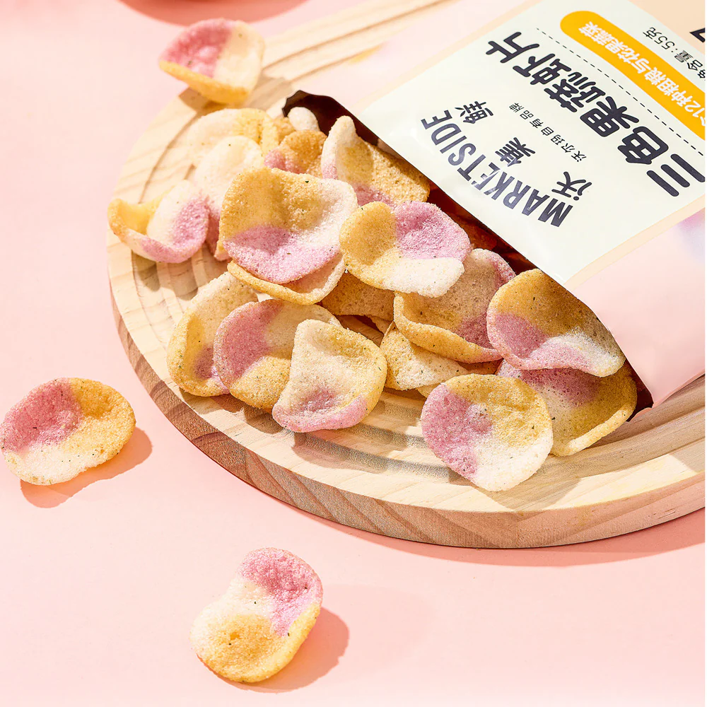 Marketside Tricolour Vegetable Prawn Crackers 55g – Limited Import - Image 4