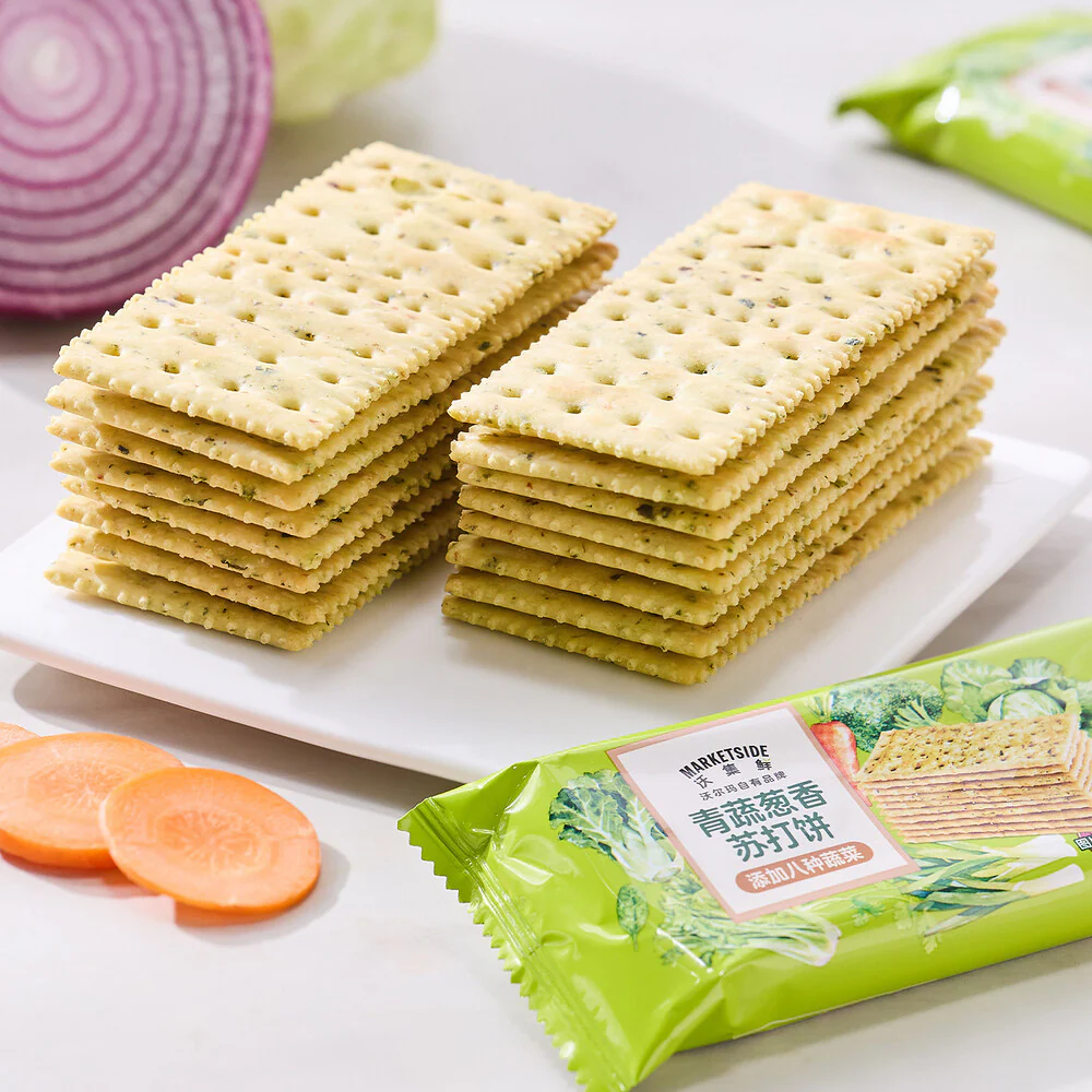 Marketside Vegetable & Spring Onion Soda Crackers 400g – Limited Import - Image 2