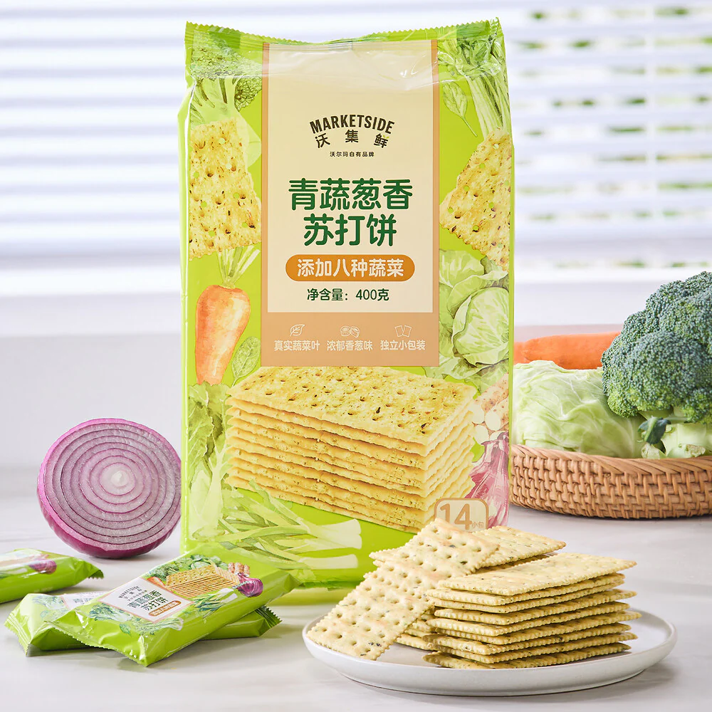 Marketside Vegetable & Spring Onion Soda Crackers 400g – Limited Import - Image 4