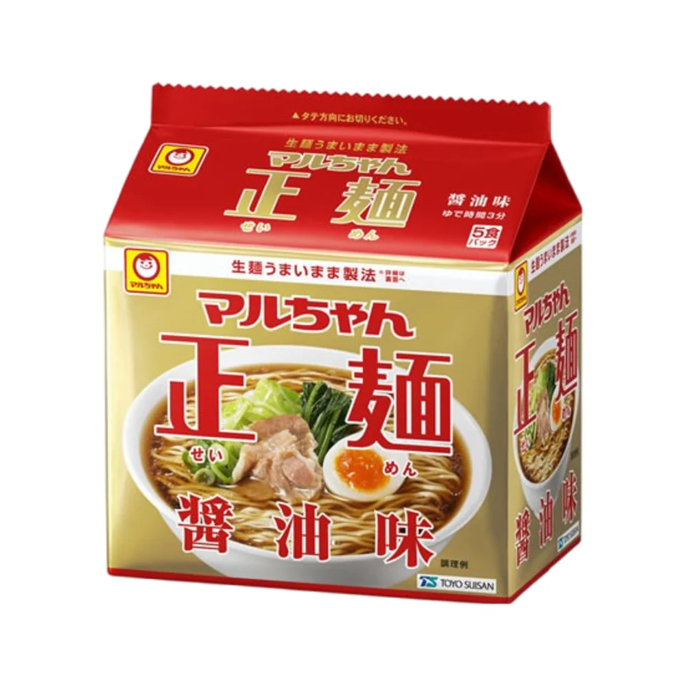 Maruchan Seimen Shoyu (Soy Sauce) Ramen 105g x 5 Pack - Japanese Instant Ramen Noodles