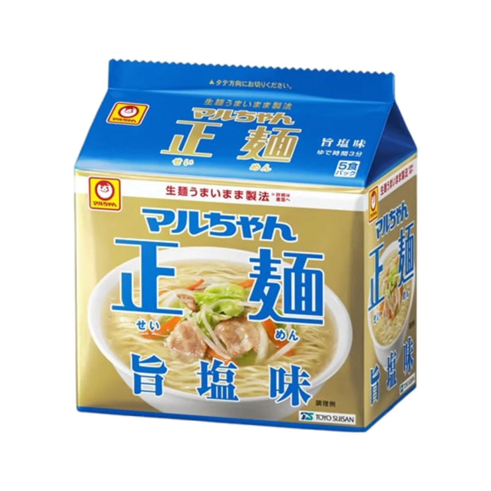 Maruchan Seimen Umami Shio Ramen 105g x 5 Packs - Japanese Instant Noodles