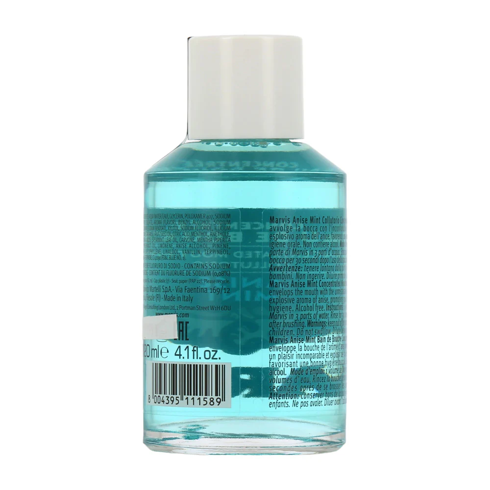 Marvis Anise Mint Concentrated Mouthwash 120ml - Image 2