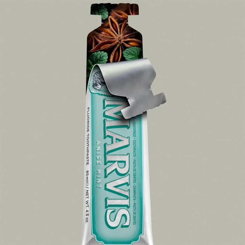 Marvis Anise Mint Fluoride Toothpaste - 85ml - Image 3