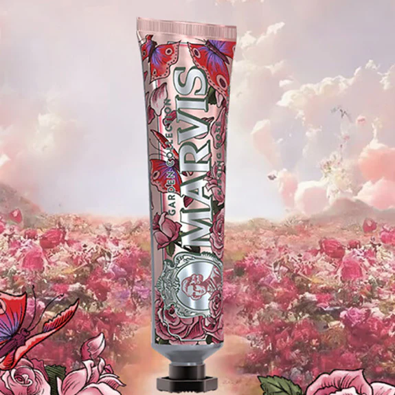 Marvis Kissing Rose Toothpaste - 75ml - Image 2