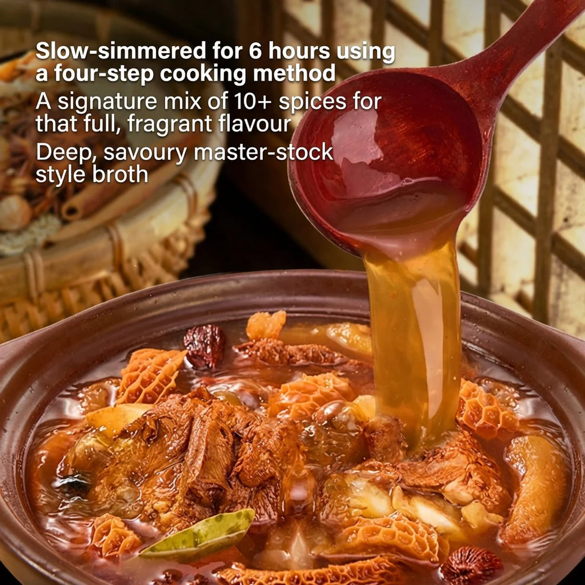 Master Kong Chaoshan-Style Braised Beef Trio Instant Noodles – 4 Packs (258g Each) - Brisket, Tendon & Tripe in Rich Broth - Image 5
