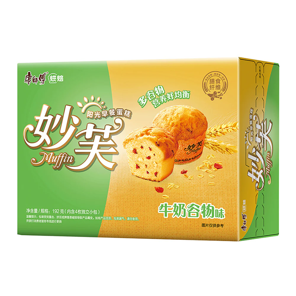 Master Kong French Style Muffin Milk Cereal Flavor - 4 Pieces, 192g - Image 2