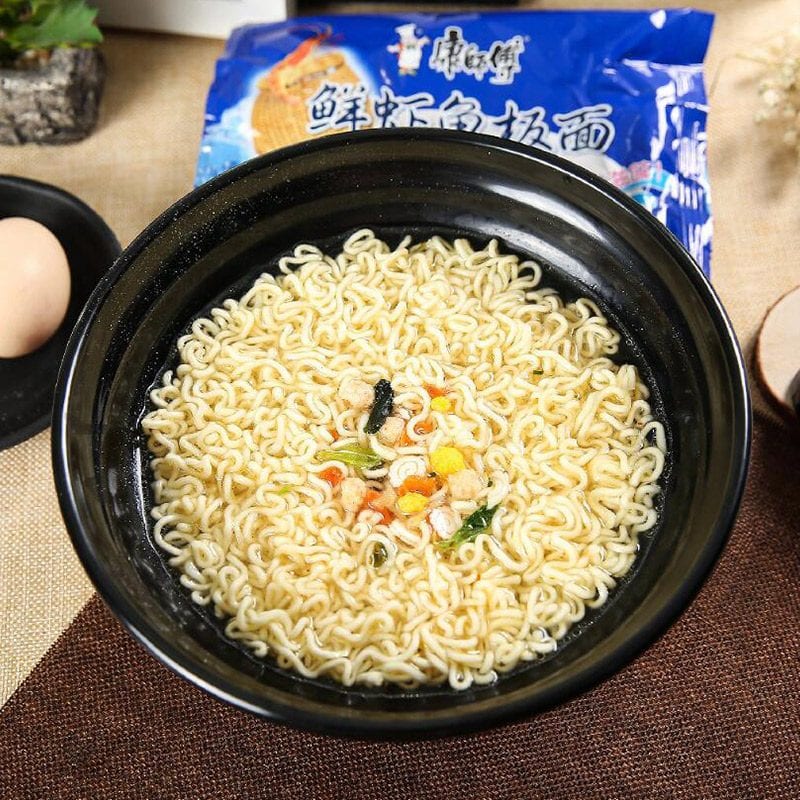 Master Kong Fresh Shrimp Fish Noodles - 98g*5 Packs*6 Sets/Box - Image 2