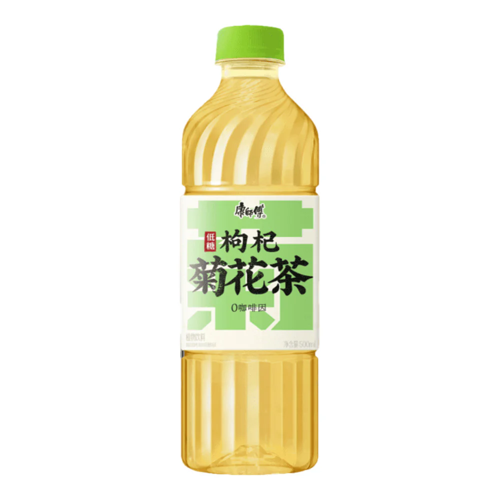 Master Kong Goji Berry & Chrysanthemum Tea Drink 500ml – Low Sugar, Caffeine Free