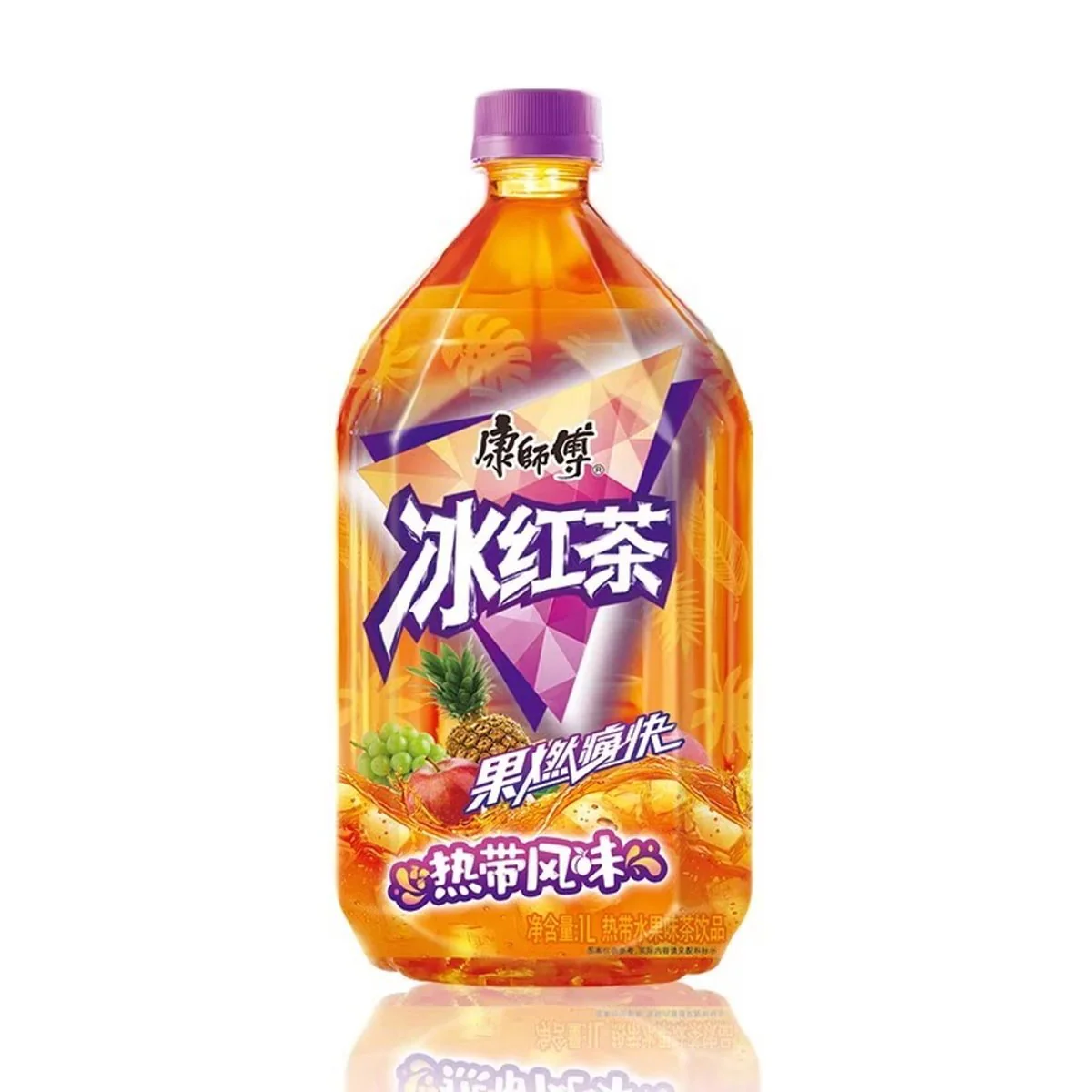 Master Kong Iced Black Tea – Tropical Fruit Flavor 1L – Refreshing Ready-to-Drink Ice Tea