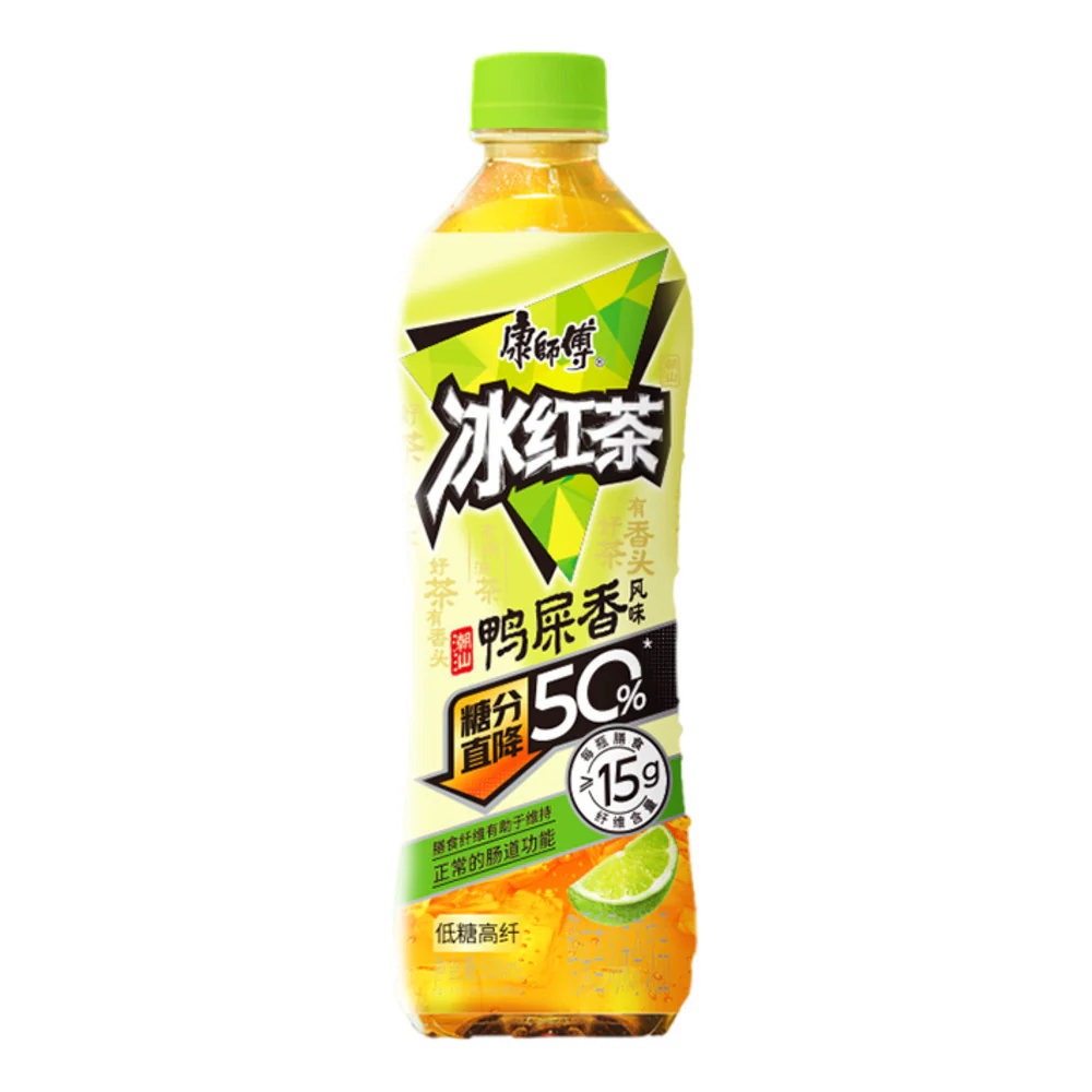 Master Kong Iced Black Tea Ya Shi Xiang Flavour 500ml - 50% Less Sugar