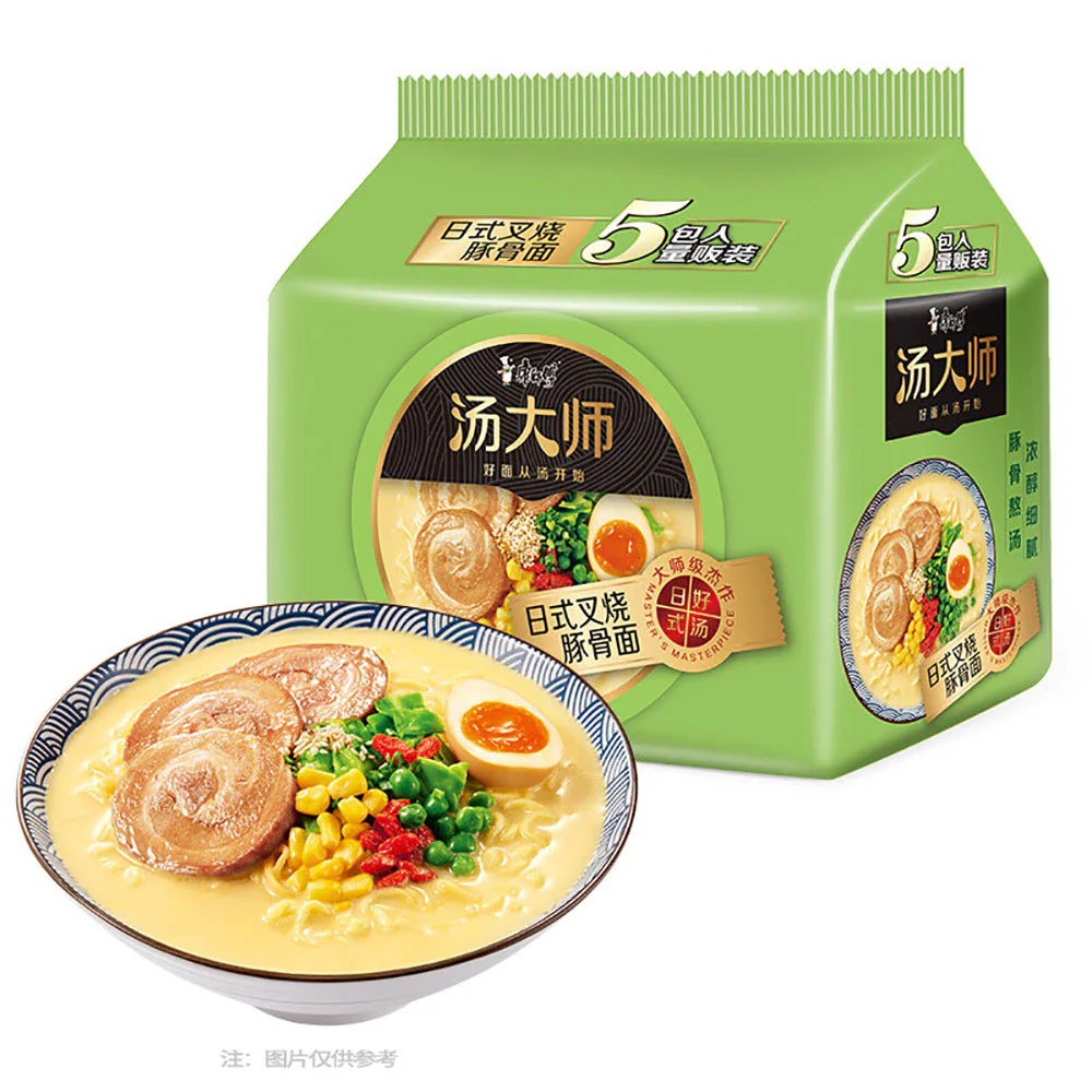 Master Kong Japanese Style Chashu Pork Bone Noodles - Box of 30 Packs - Image 3