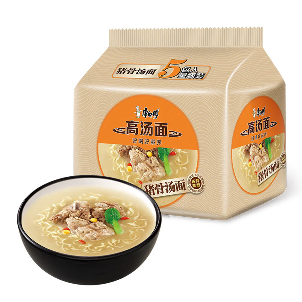 Master Kong Pork Bone Soup Noodles - 108g x 5 Packs