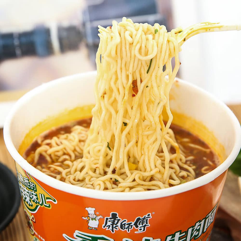 Master Kong Spicy Beef Instant Noodles - 108g x 12 Cups - Image 3