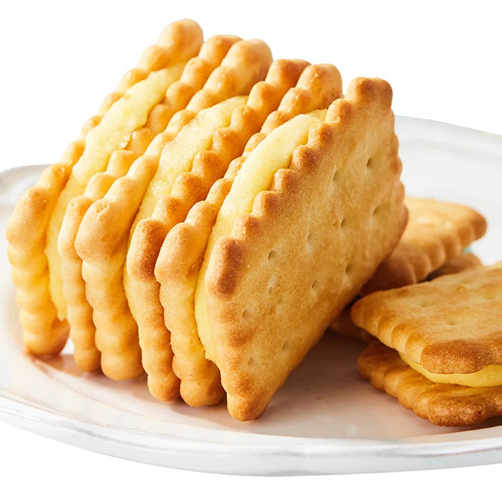 Master Kong Sweet Lemon Flavored Sandwich Biscuits - 240g - Image 2