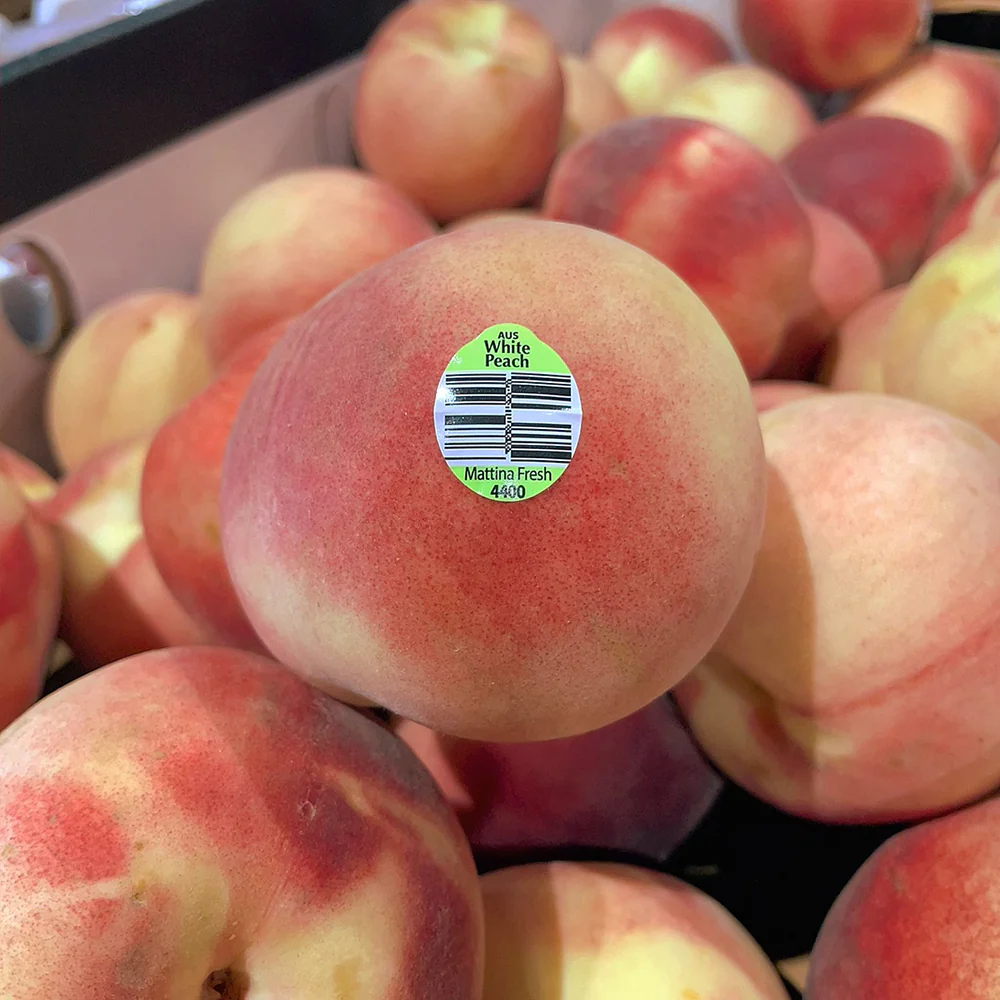 Mattina Fresh Australian White Peaches - 3 Pieces