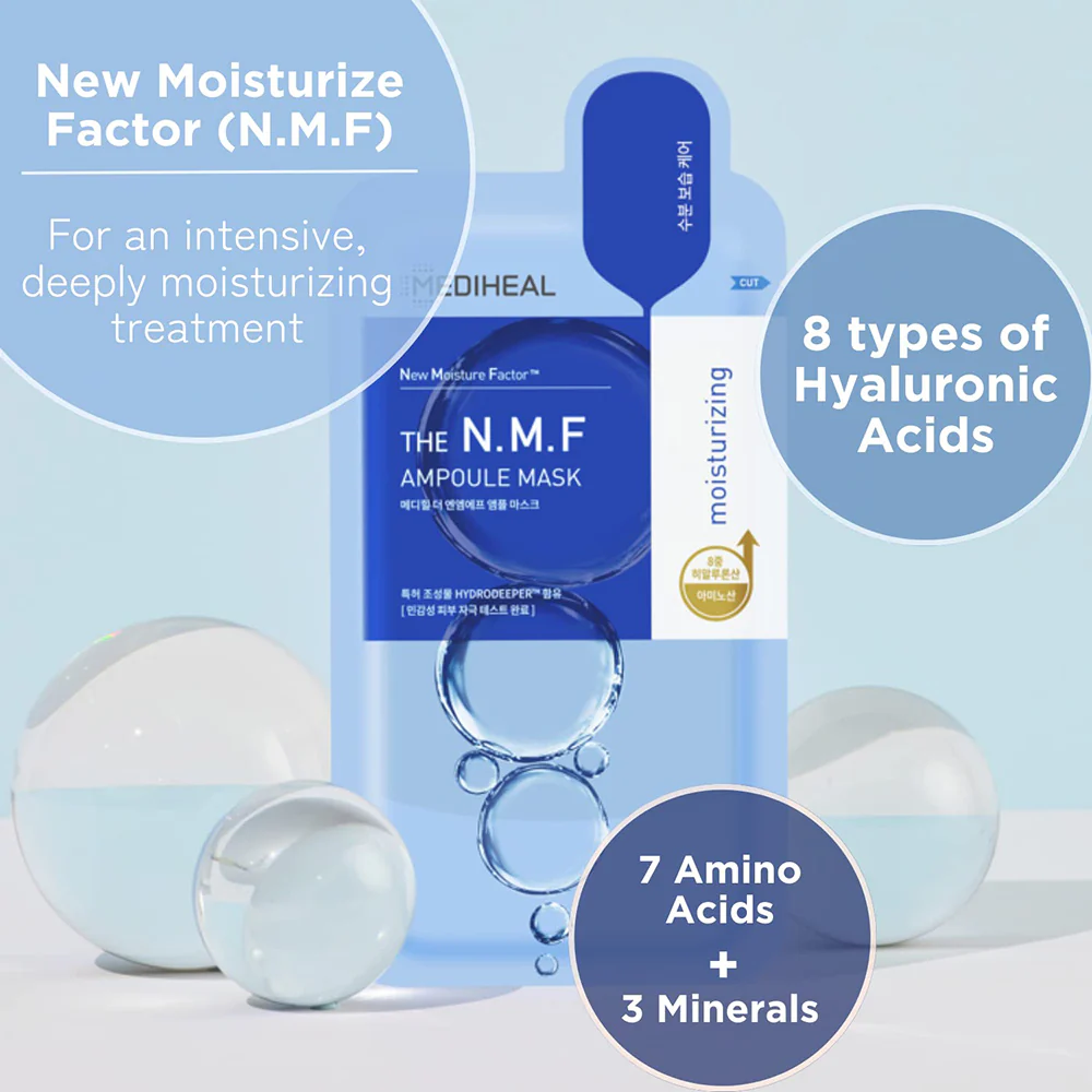 Mediheal N.M.F Ampoule Mask - 27ml, 10 Sheets - Image 3