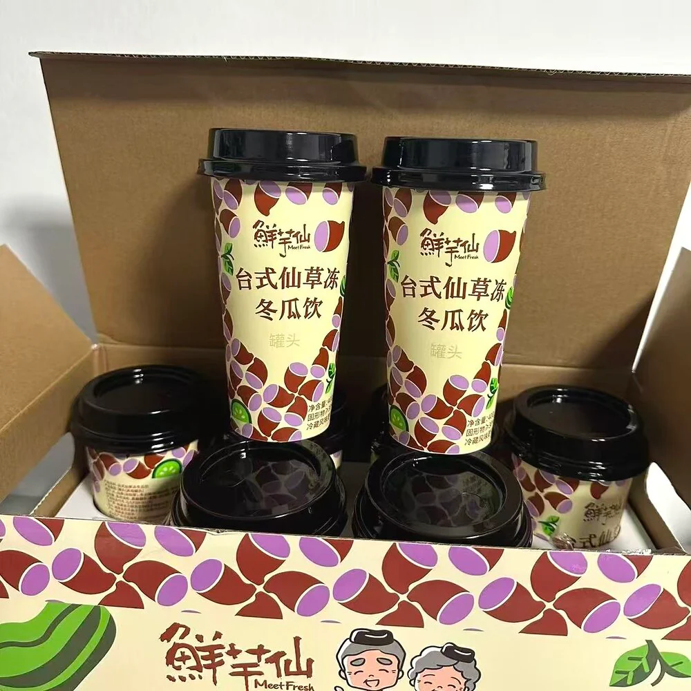 Meet Fresh Taiwanese Grass Jelly Winter Melon Drink 400g x 8 Cups – Limited Import - Image 4