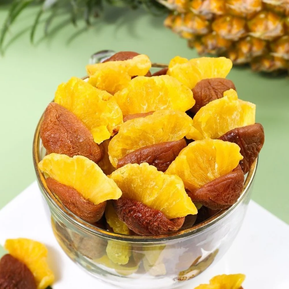 Mei Qian Yu Green Plum Dried Fruit with Pineapple Filling - 70g - Image 3