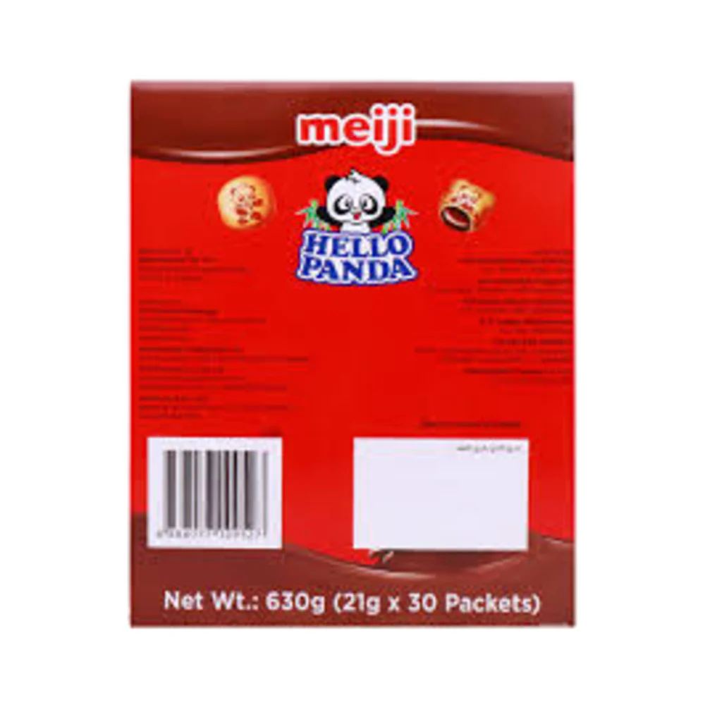 Meiji Hello Panda Biscuits with Chocolate Flavour Filling – 30 Snack Packs, 630g - Image 2