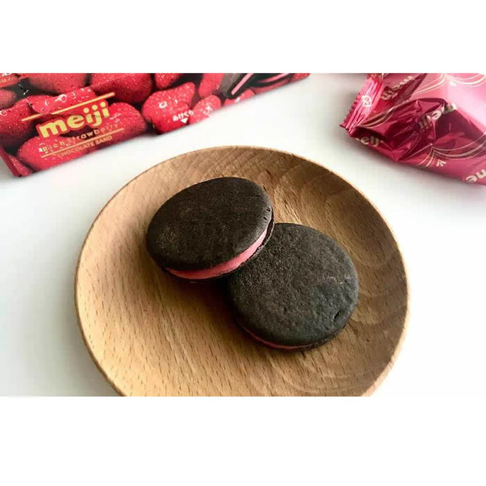 Meiji Rich Strawberry Chocolate Sandwich Cookies - 6 Pieces, 127g - Image 4