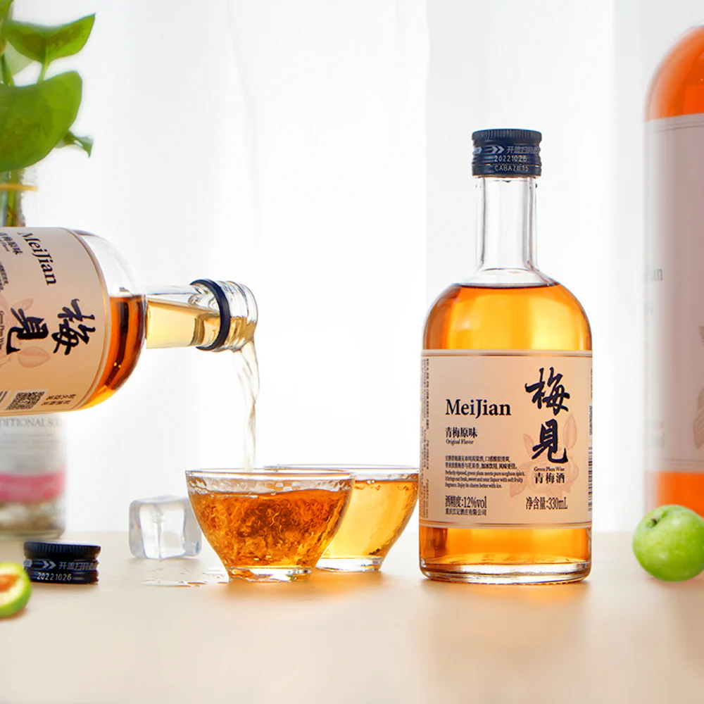 MeiJian Green Plum Wine Original Flavor 12% - 330ml - Image 3