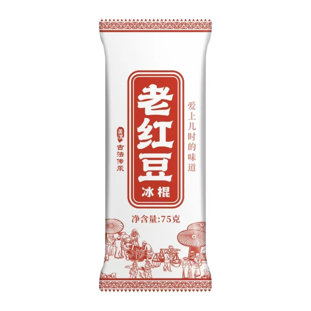 Meiqi Bean Combo Ice Bars (Red Bean & Mung Bean) - 6 Pack, 450g - Image 3