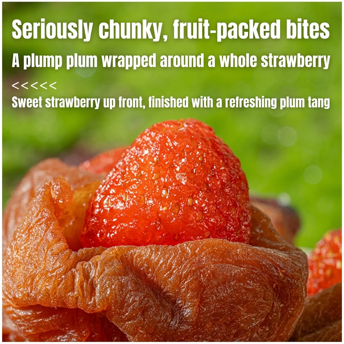 Meiqianyu Green Plum Dried Fruit with Strawberry Filling - 70g - Image 2