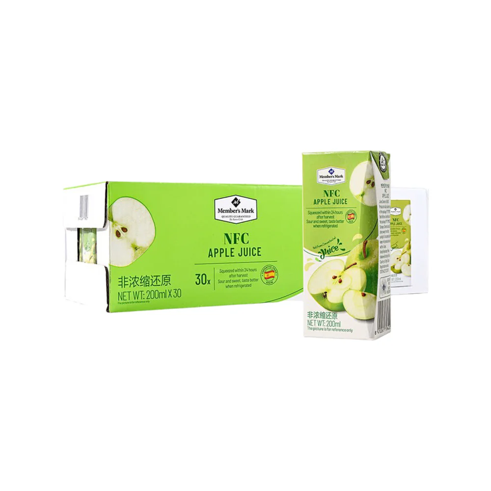 Member's Mark NFC Apple Juice 200ml x 30 Pack – Limited Import