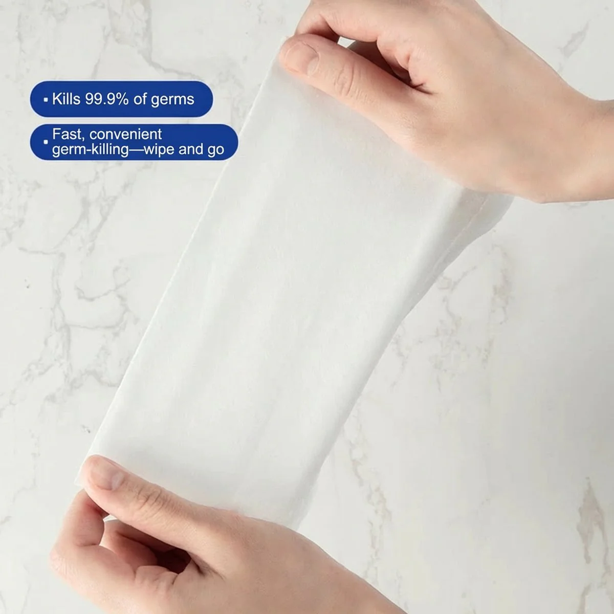 Member's Mark 75% Alcohol Sanitizing Wipes, 6 Packs × 80 Sheets – Limited Import - For Hands & Surfaces - Image 3