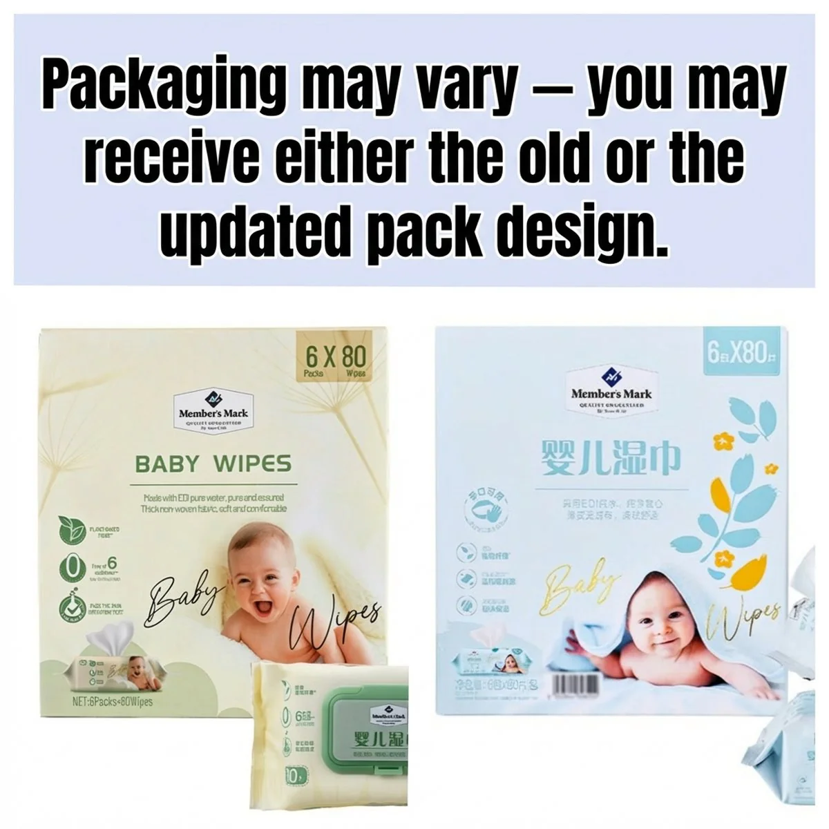 Member's Mark Baby Wipes 80 Sheets x 6 Packs – Limited Import - Image 5