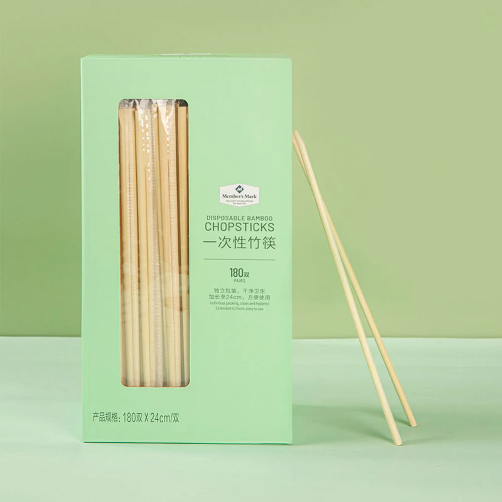 Member's Mark Disposable Bamboo Chopsticks 215 Pairs - Individually Wrapped - Image 4