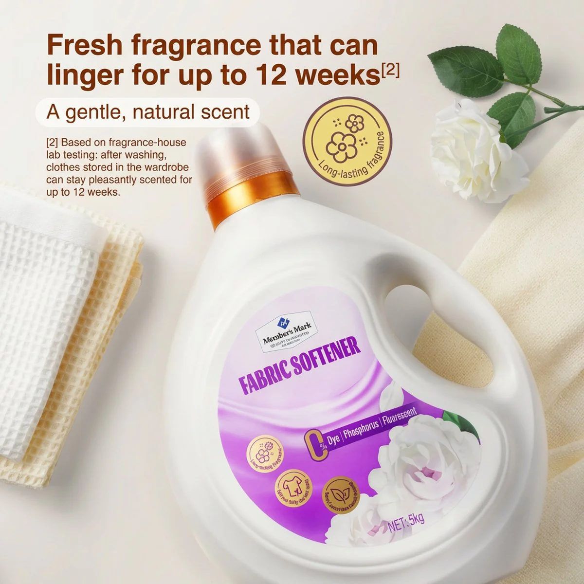 Member's Mark Fabric Softener – Tuberose Blossom 5kg – Limited Import - Image 3