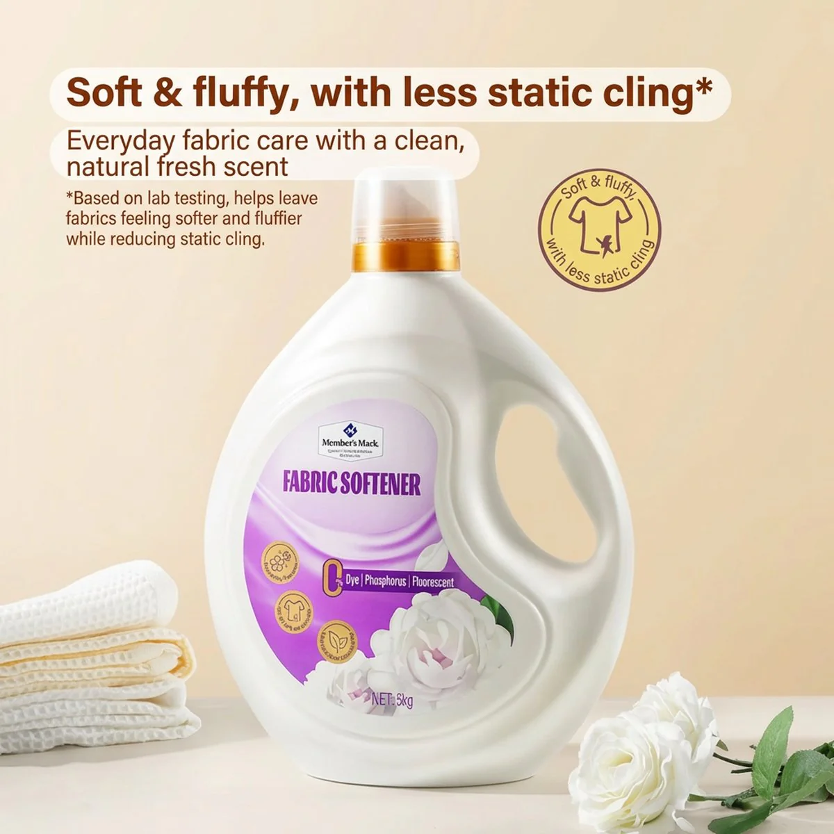 Member's Mark Fabric Softener – Tuberose Blossom 5kg – Limited Import - Image 4