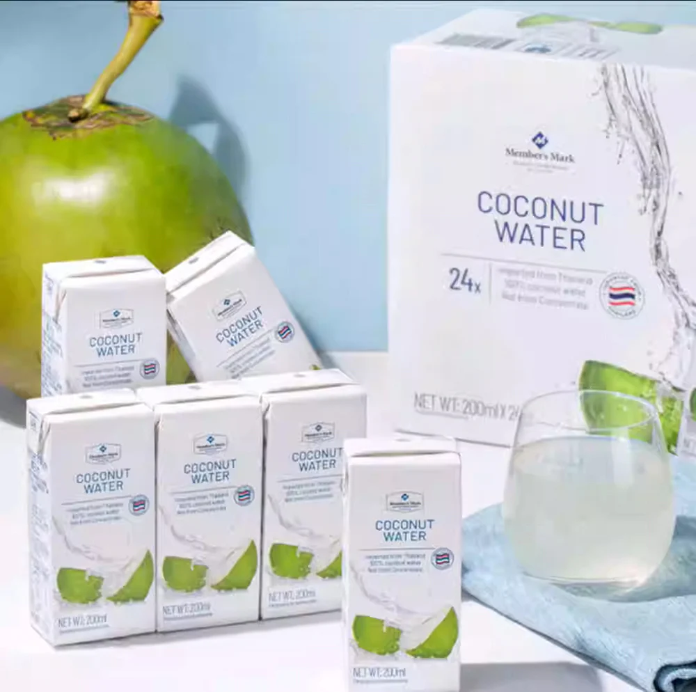 Member's Mark 100% Coconut Water (Not from Concentrate) 200 ml x 24 - Limited Import - Image 3