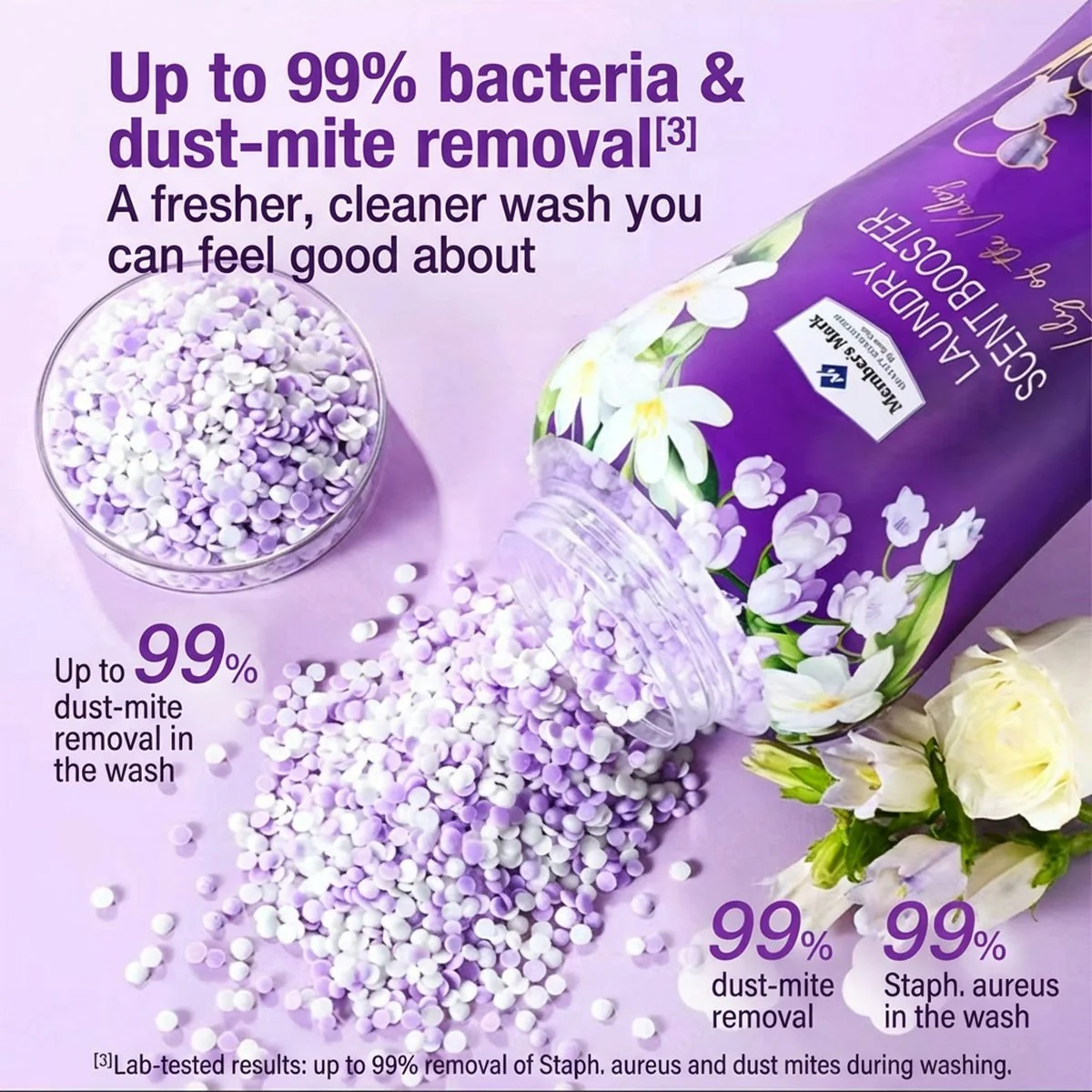 Member's Mark Laundry Scent Booster Beads – Lily of the Valley 1.5kg - Image 4