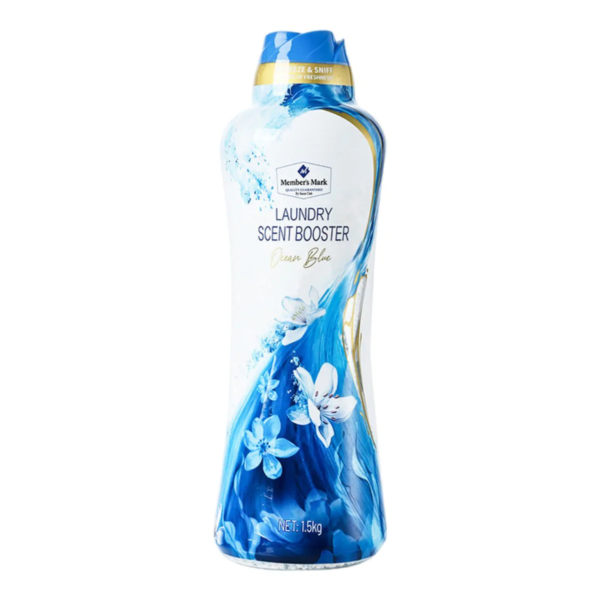 Member's Mark Laundry Scent Booster Beads Ocean Blue 1.5kg – In-Wash Fragrance Beads for Long-Lasting Freshness