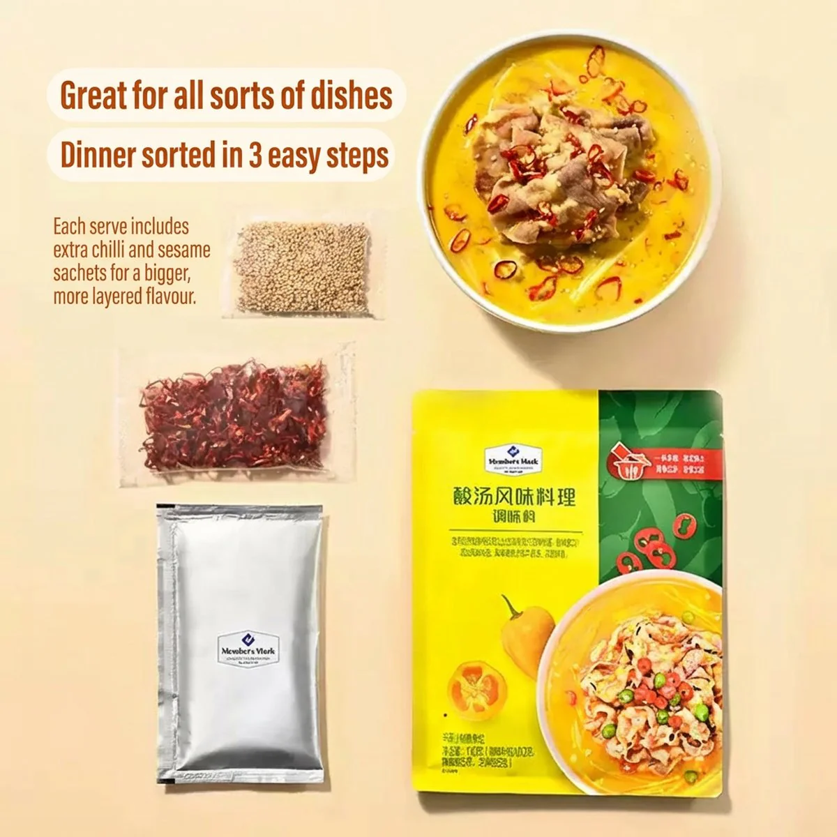 Member's Mark Sour Soup Flavor Seasoning - 5 Servings, 550g - Image 4