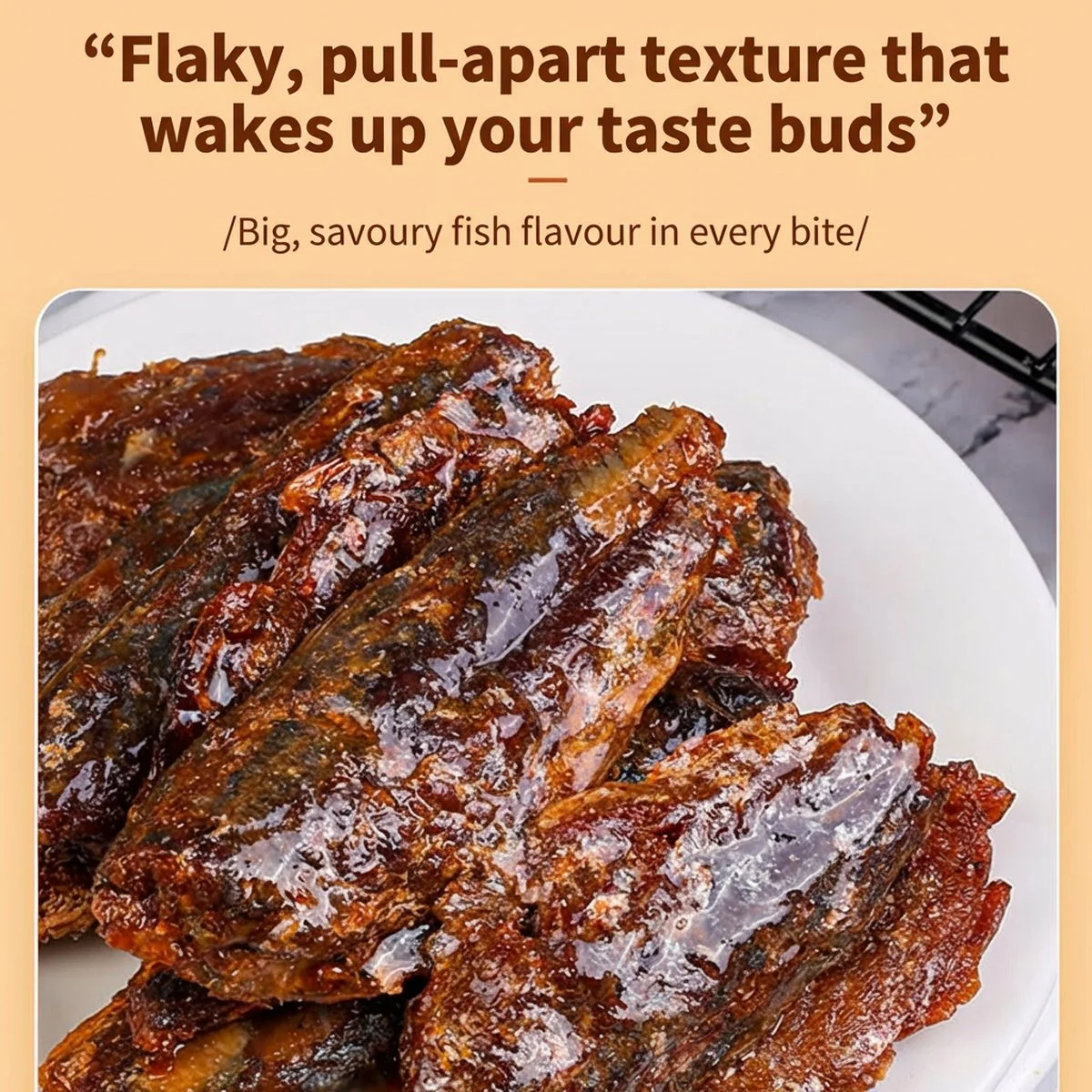 Meng Dazui Spicy Hand-Torn Fish Jerky 80g - Image 3
