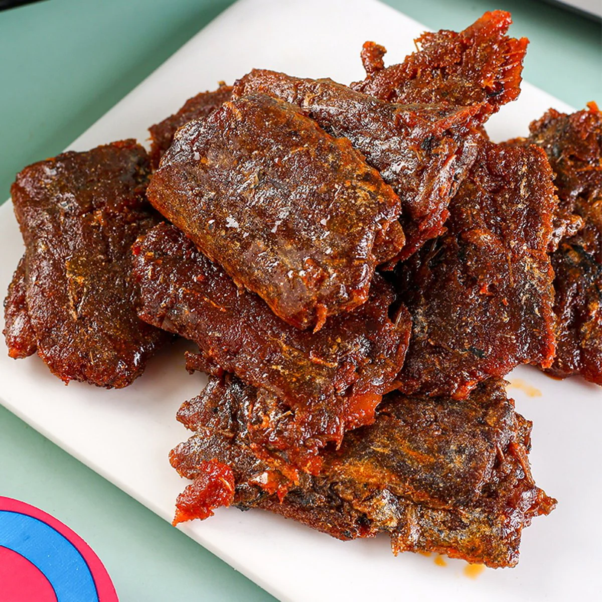 Mengdazui Hand-Torn Ribbonfish Snack – Spicy Flavor 80g - Hot & Savory Fish Jerky - Image 3