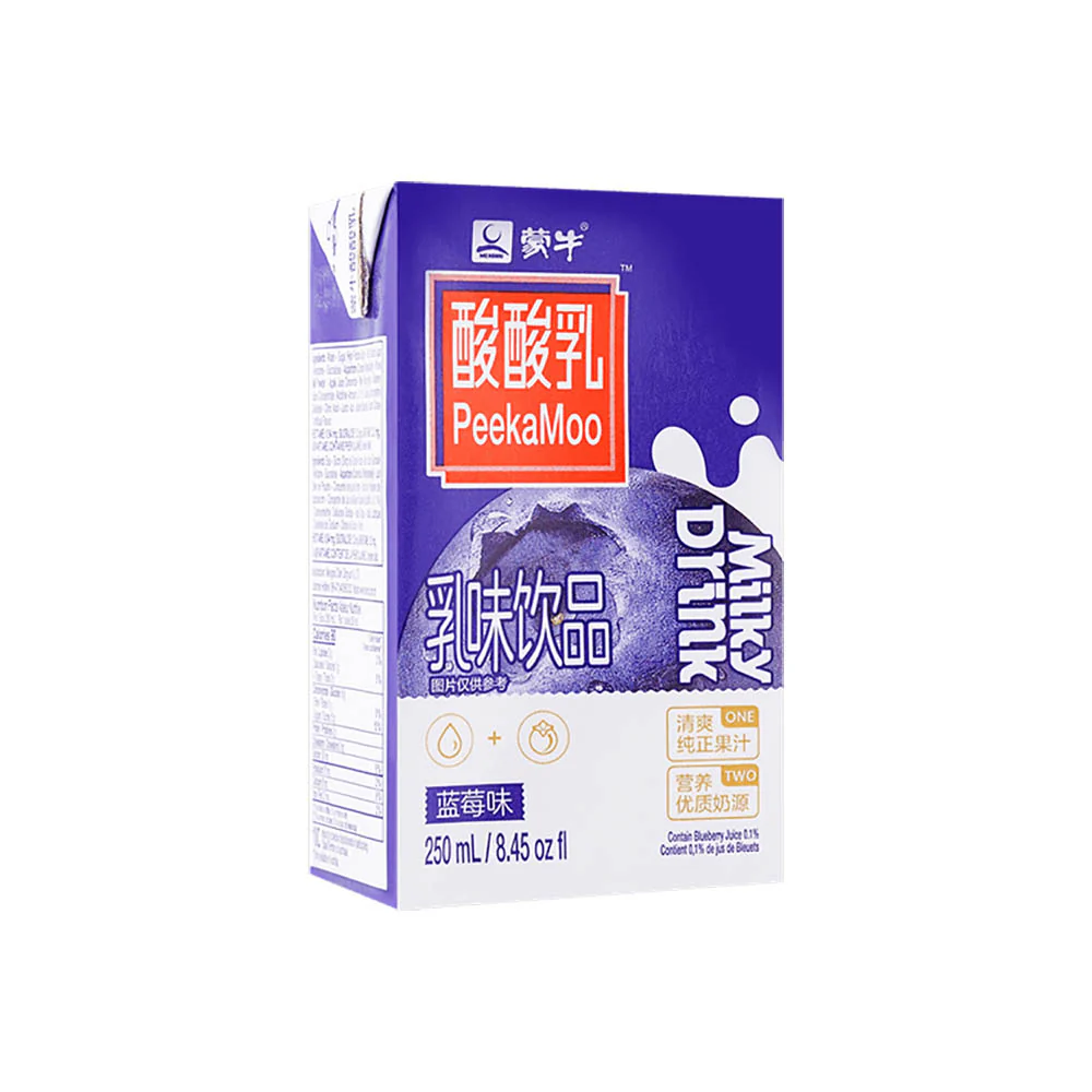 Mengniu Peekamoo Blueberry Flavored Milky Drink - 250ml - Image 2