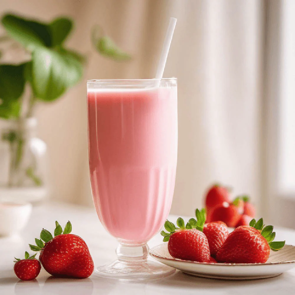 Mengniu PeekAMoo Strawberry Flavored Milky Drink - 250ml - Image 2