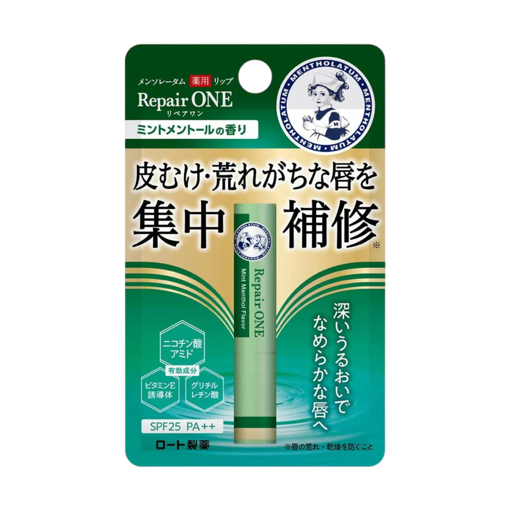 Mentholatum Repair ONE Medicated Lip Balm - Mint Menthol 2.3g