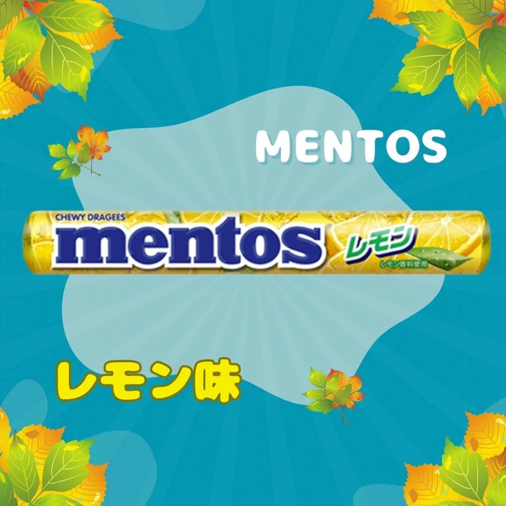 Mentos Lemon Chewy Candy Roll 37.5g - Image 2