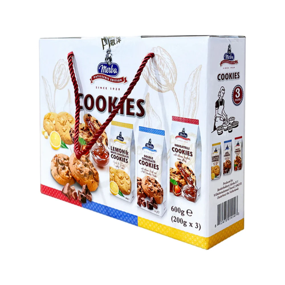 Merba Assorted Cookies Gift Box 200g x 3 – Limited Import - Image 2